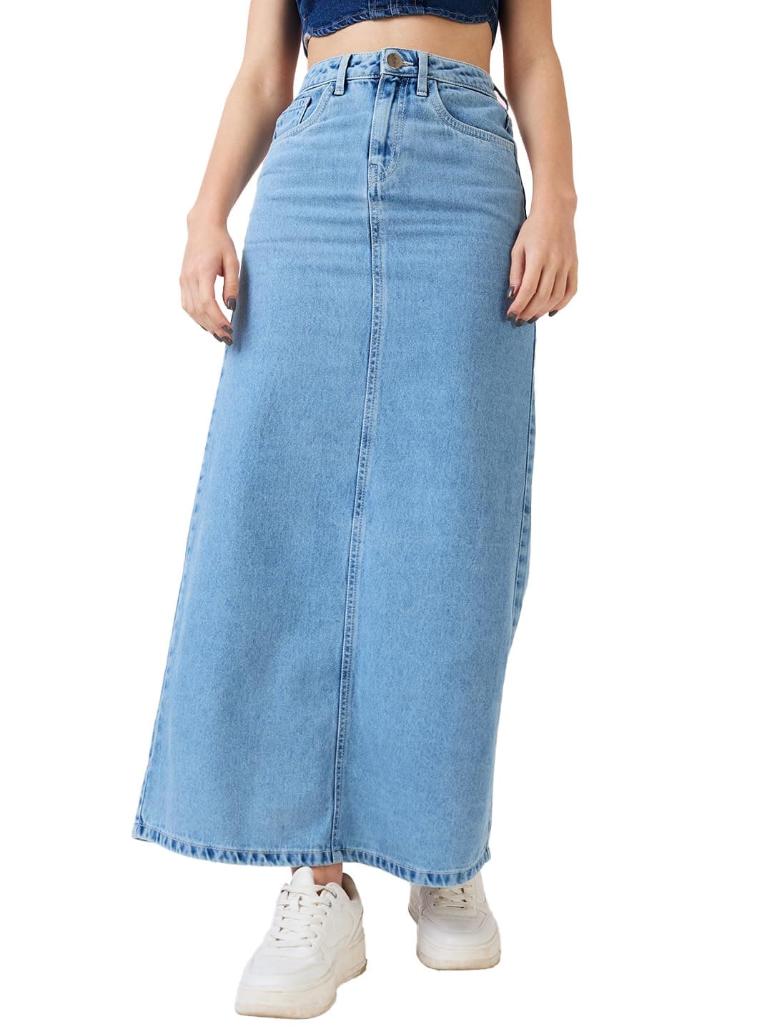 Globus Women Skirt (GS573987_Light Blue_34)