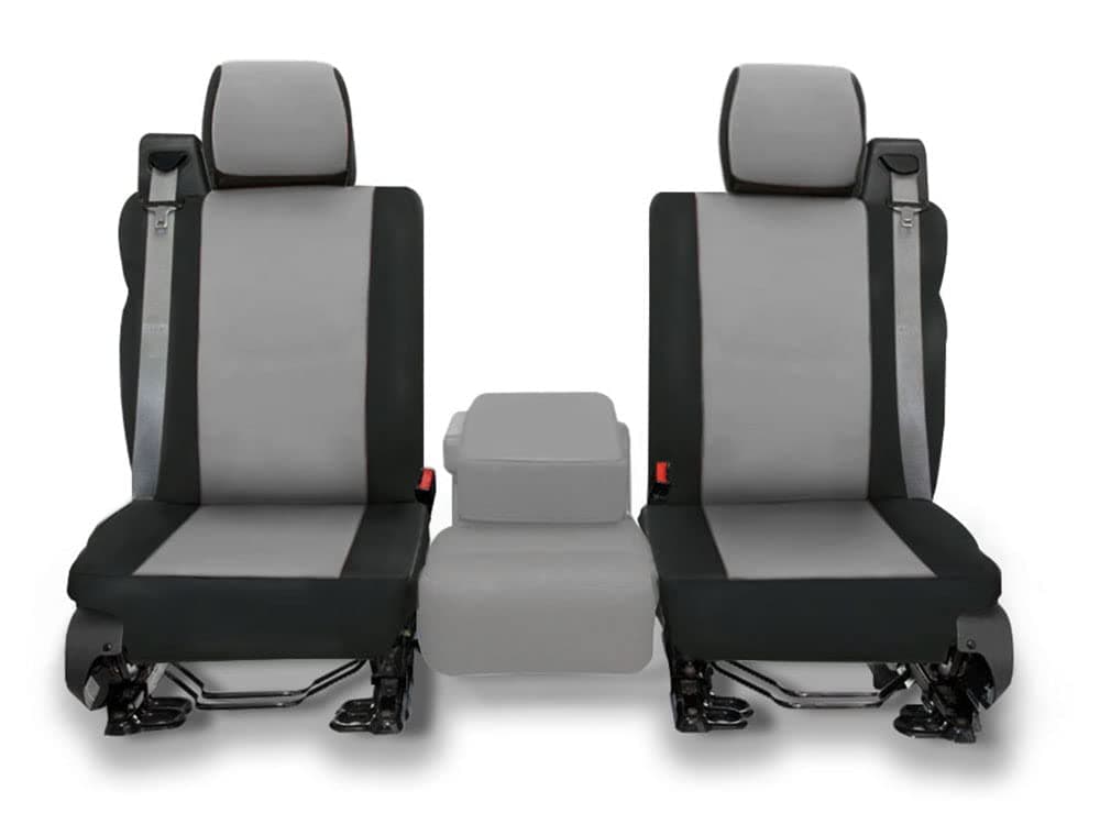 CarsCover Custom Fit 20042008 Ford F150 Pickup Truck Neoprene Car Front Seat Covers Gray Black Sides Driver Passenger Cover