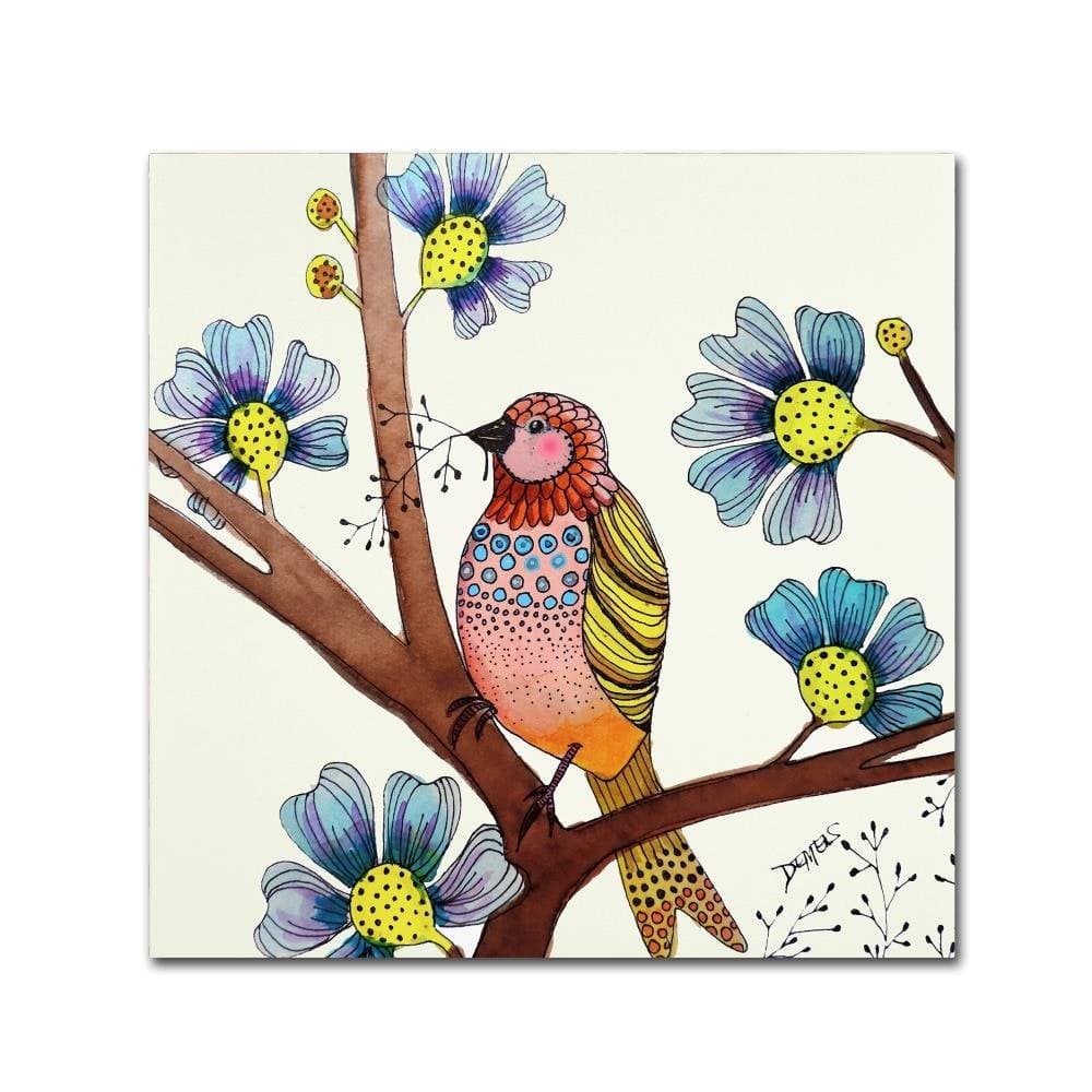 Trademark Fine Art Sylvie Demers Animals Canvas Art 14 in x 14 in