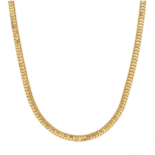 Srimathi Jewellery Gold Plated Chain Necklace | Stylish Traditional Gold-Tone Chain for Men, Women & Boys | Classic Jewellery Chain for Festive Use & Gifting