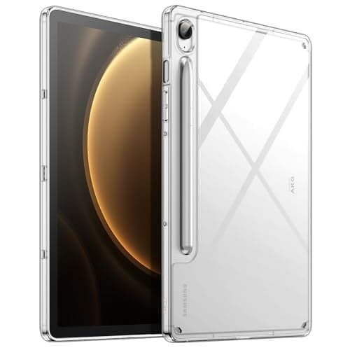 JETech Clear Case for Samsung Galaxy Tab S10 Lite S10 FE S9 FE 109Inch AntiYellowing Transparent Shockproof Slim Tablet Cover with Hard PC Back and Soft TPU Bumper Clear