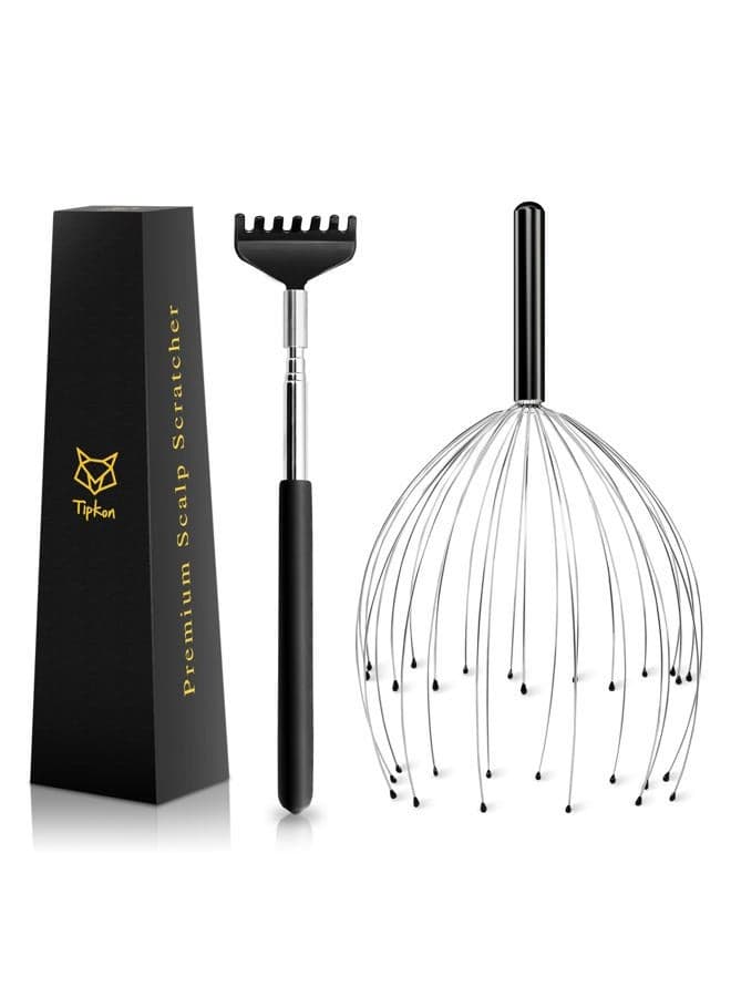 28 Fingers Head Massager and Back Massager (Black)