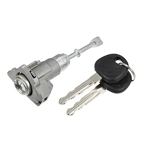 X AUTOHAUX 1 Set Front Door Lock Cylinder Set Kit with 2 Keys for Hyundai Elantra 2011-2016 1.8L 2.0L Left Driver Side Door Lock Set Tumbler with Key 81970-3XA00 819703XA00 LH Metal
