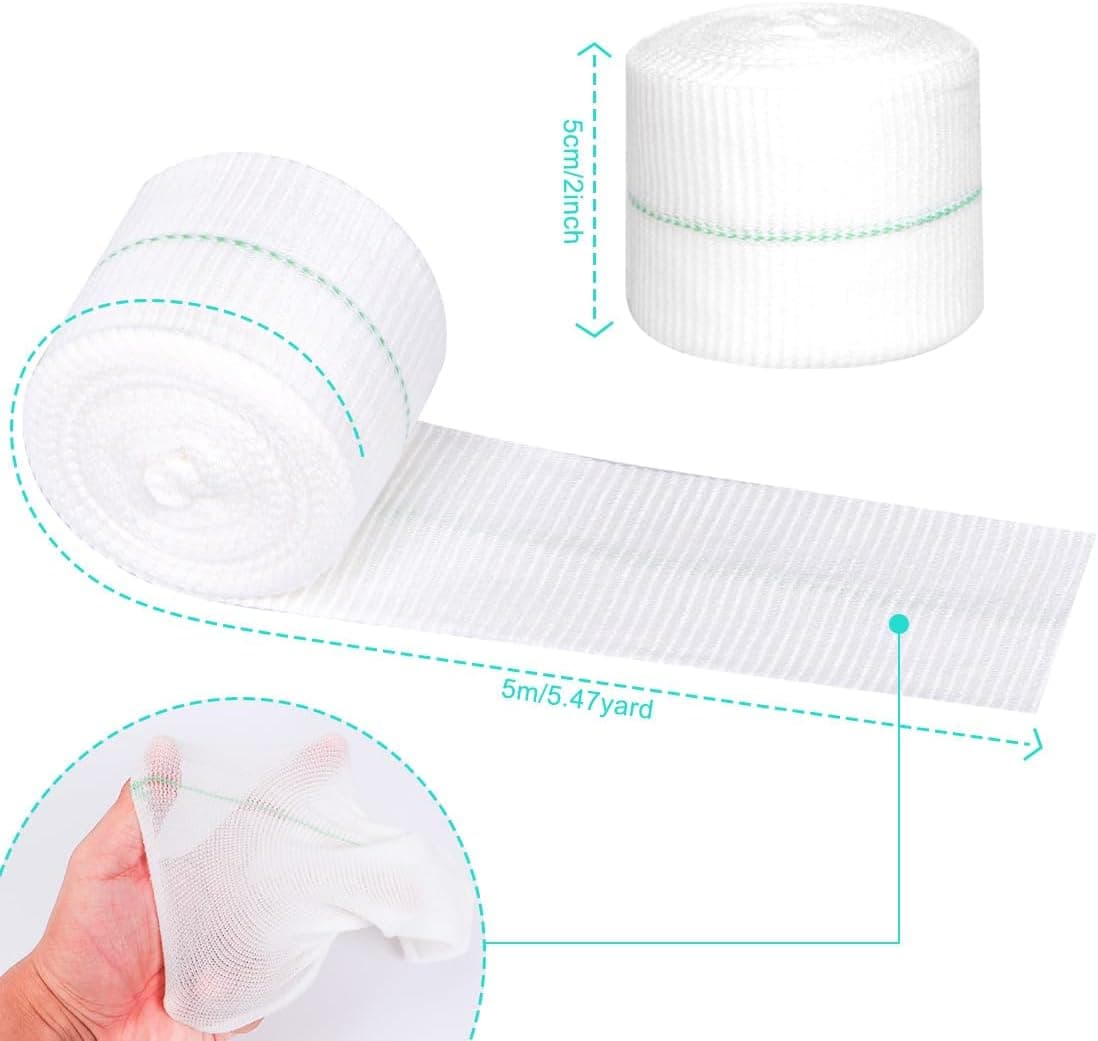 Tubular Bandage Elasticated Tubular Bandages Washable Support Sprain Bandage Conforming Retention Bandages for Small Limbs Wrist Elbow 5CM X 5M