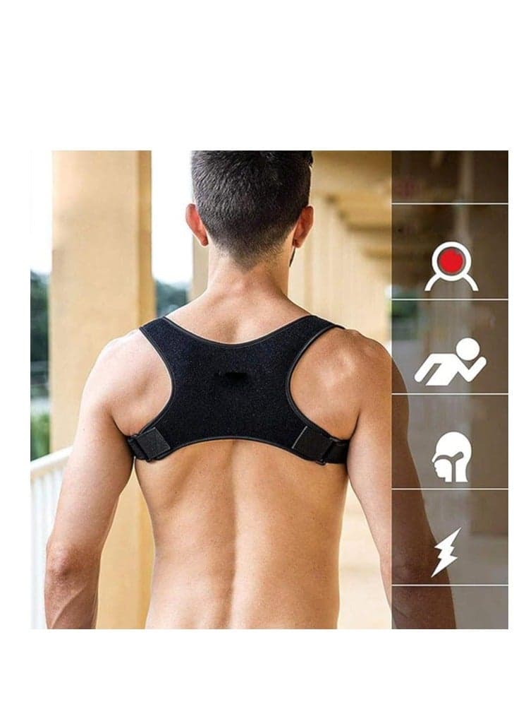 The back belt for posture correction and shoulder straightening is made of strong, breathable and comfortable material
