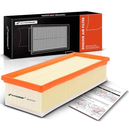 A-Premium Engine Air Filter Compatible with Audi A3 2008-2013, Q3, TT (Quattro) & Volkswagen Jetta 2005-2018, Passat, Beetle, CC, Golf, GTI & More, 1.8L 1.9L 2.0L