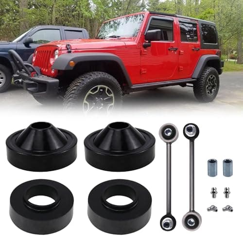 RYANSTAR RACING 2" Front & 1" Rear Lift Kit with End Links Compatible with 07-18 Jeep Wrangler JK Leveling Kit Jeep Wrangler JK Accessories