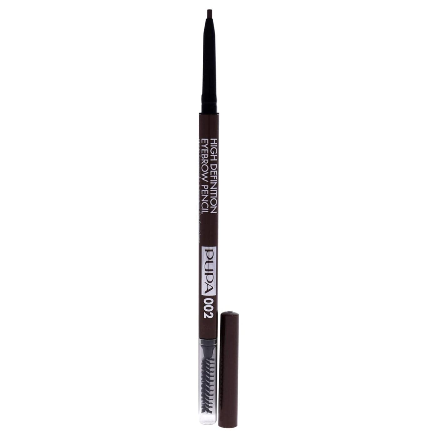 PUPA Milano High Definition Eyebrow Pencil Easily Shape And Define Flawless Eyebrows Fill And Volumize For Beautiful Thick Brows Sculpt Your Arches With Smooth Precision 002 Brown 0003 Oz