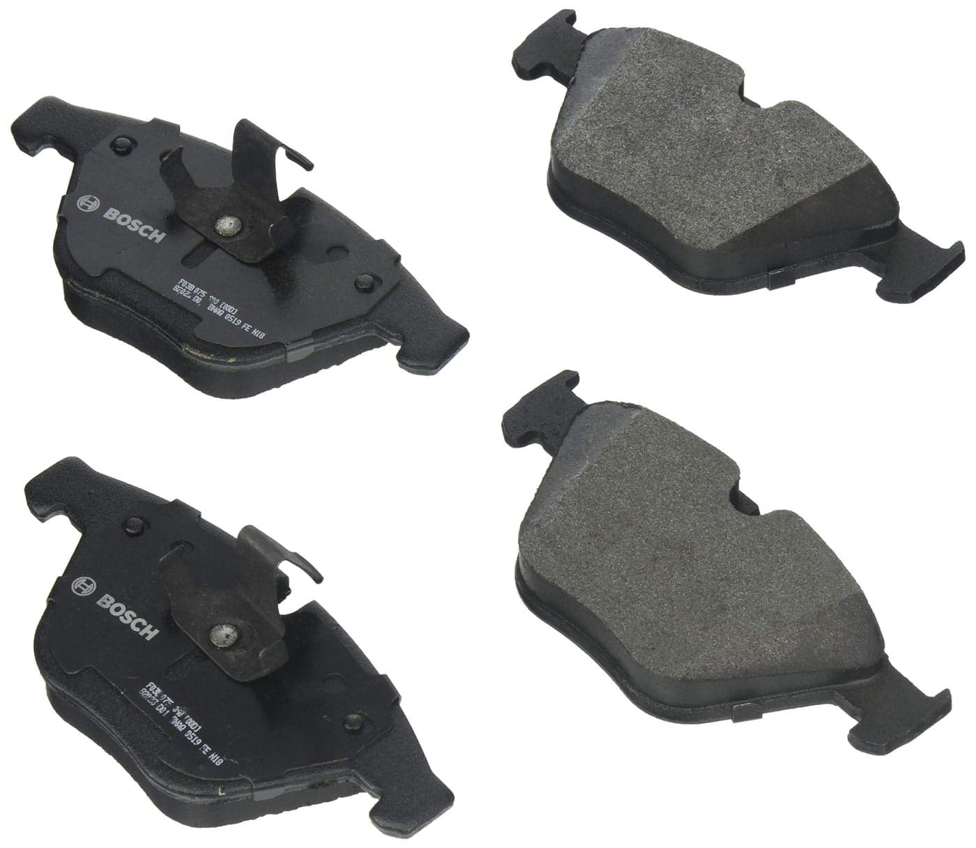 BOSCH BP1260B QuietCast Premium Semi-Metallic Disc Brake Pad Set - Compatible With Select BMW 335d, 335i, 335i xDrive, 335is, X1; FRONT