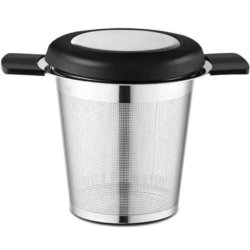 BURRDOFF Premium Tea Infuser Stainless Steel Tea Infusers for Loose Green Tea Infuser Stainless Steel Infuser (Black)