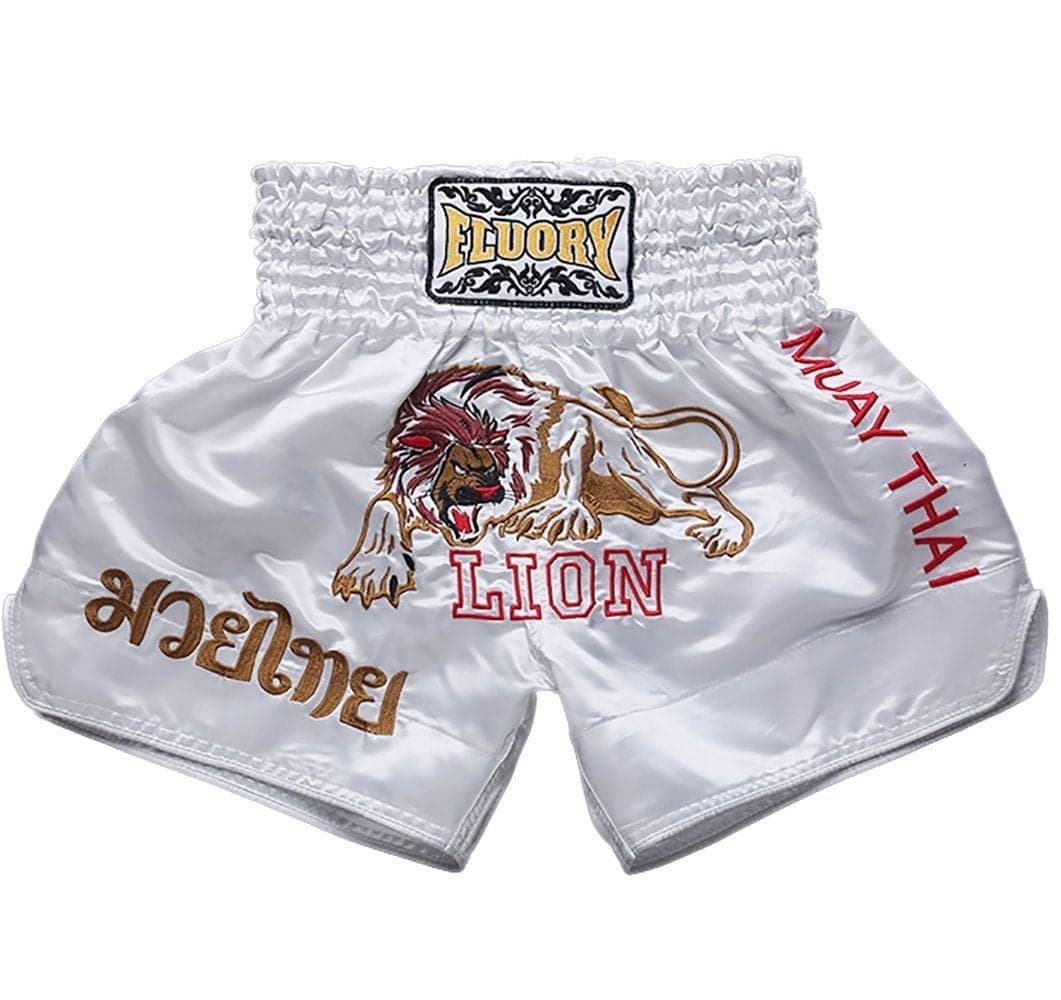 FLUORY Muay Thai Fight Shorts,MMA Shorts Clothing Training Cage Fighting Grappling Martial Arts Kickboxing Shorts Clothing