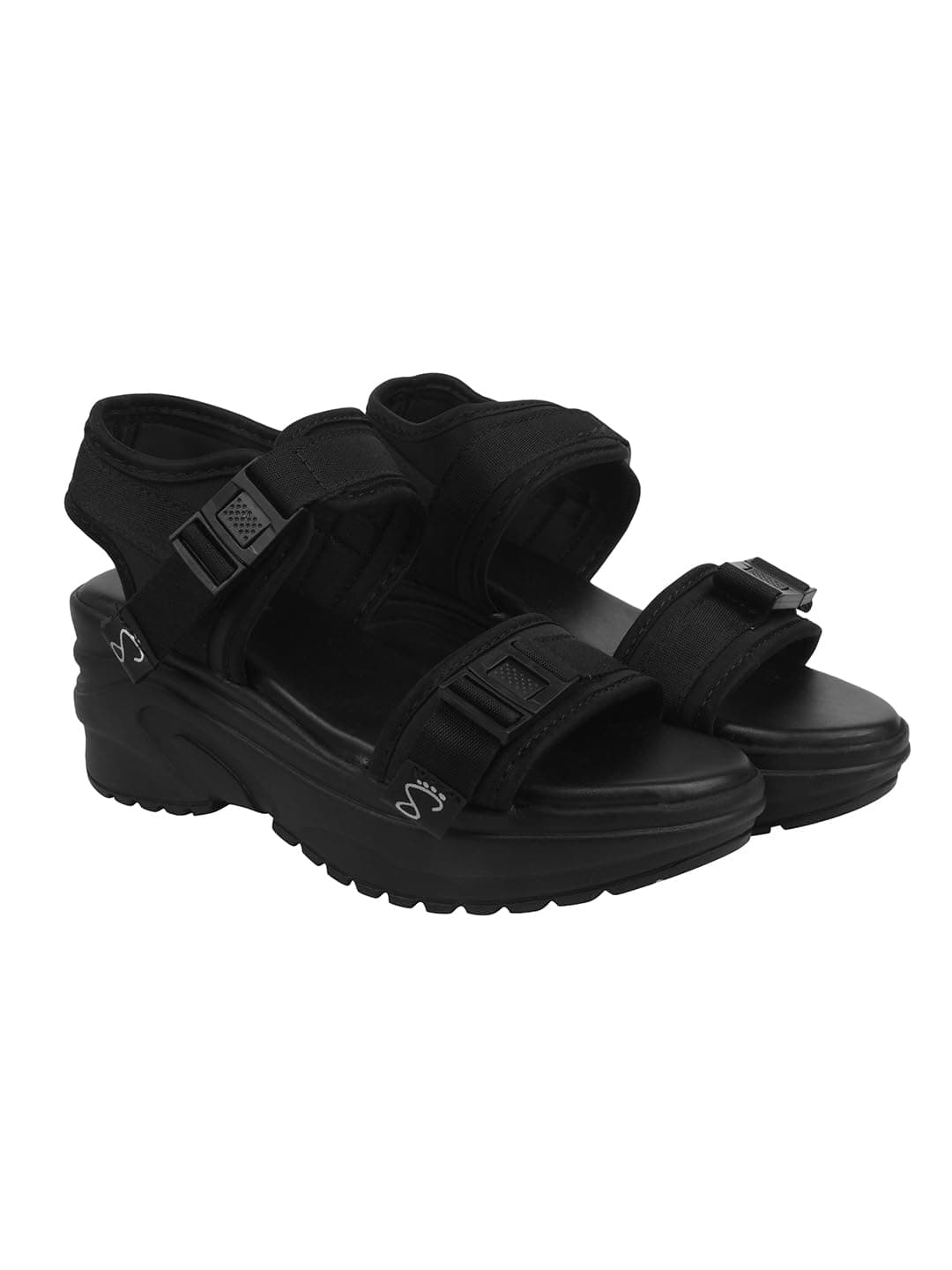 Shoetopia Women's Sandal-4 Kids UK (Girls-Gem-Black)-EU37