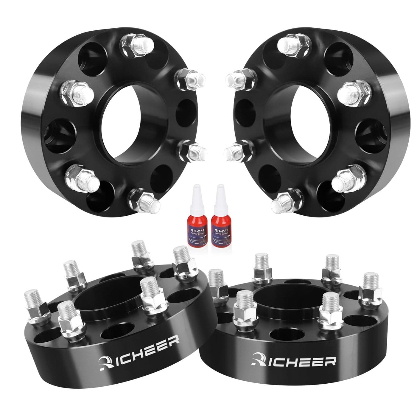 Richeer 15 6x45 Hub Centric Wheel Spacers for 20052023 Frontier 20052014 Pathfinder 20052015 Xterra 6x1143mm Wheel Spacer with M12x125 Studs 661mm Center Bore