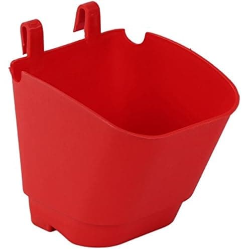 CAPPL Plastic Vertical Garden - Wall Hanging Pot (12.5 cm, 25 Pots, Red)