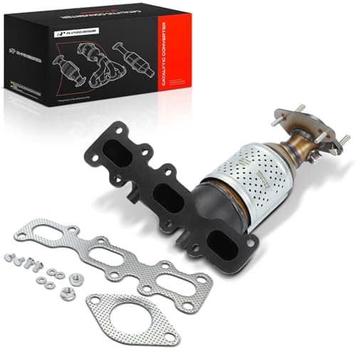 A-Premium Front Left Exhaust Manifold Catalytic Converter with Gasket Kit Direct-Fit Compatible with Ford Explorer 2013-2019, Taurus, Flex, Edge & Lincoln Continental, MKS, 3.5L 3.7L, E.P.A. Compliant