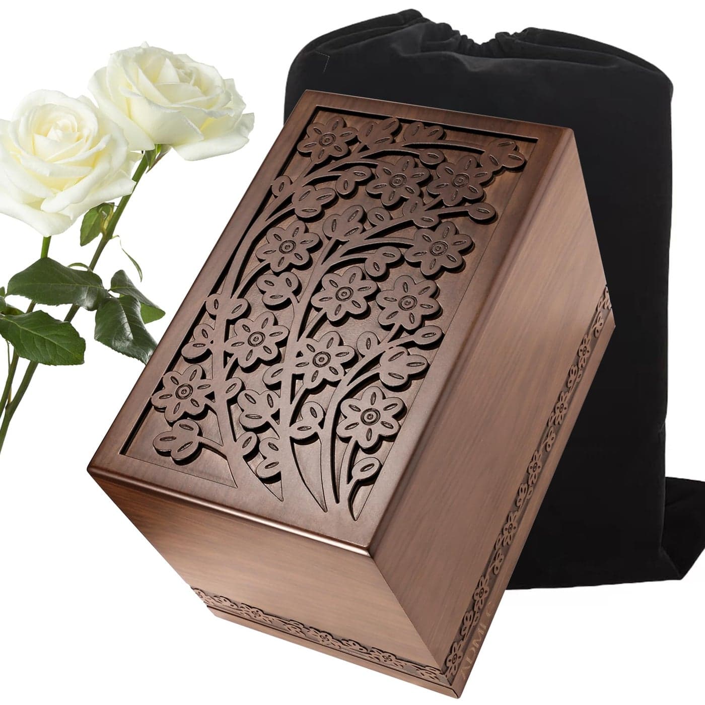 Cremation Urns for Human Ashes Adult Male or Female Funeral Memorial Urns for Ashes Wooden Tree of Life Decorative Urns Box and Casket for Men Women Child Burial Urn for Adults Up to 250 IBS