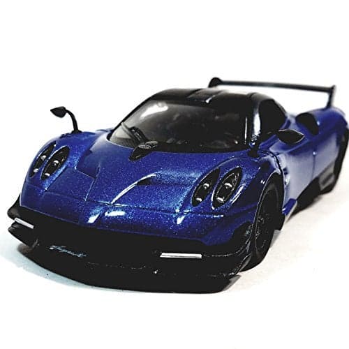 KiNSMART - 2016 Pagani Huayra BC 5" 1:38 Scale Die Cast Metal Model Toy Car w/Pullback Action (Blue)