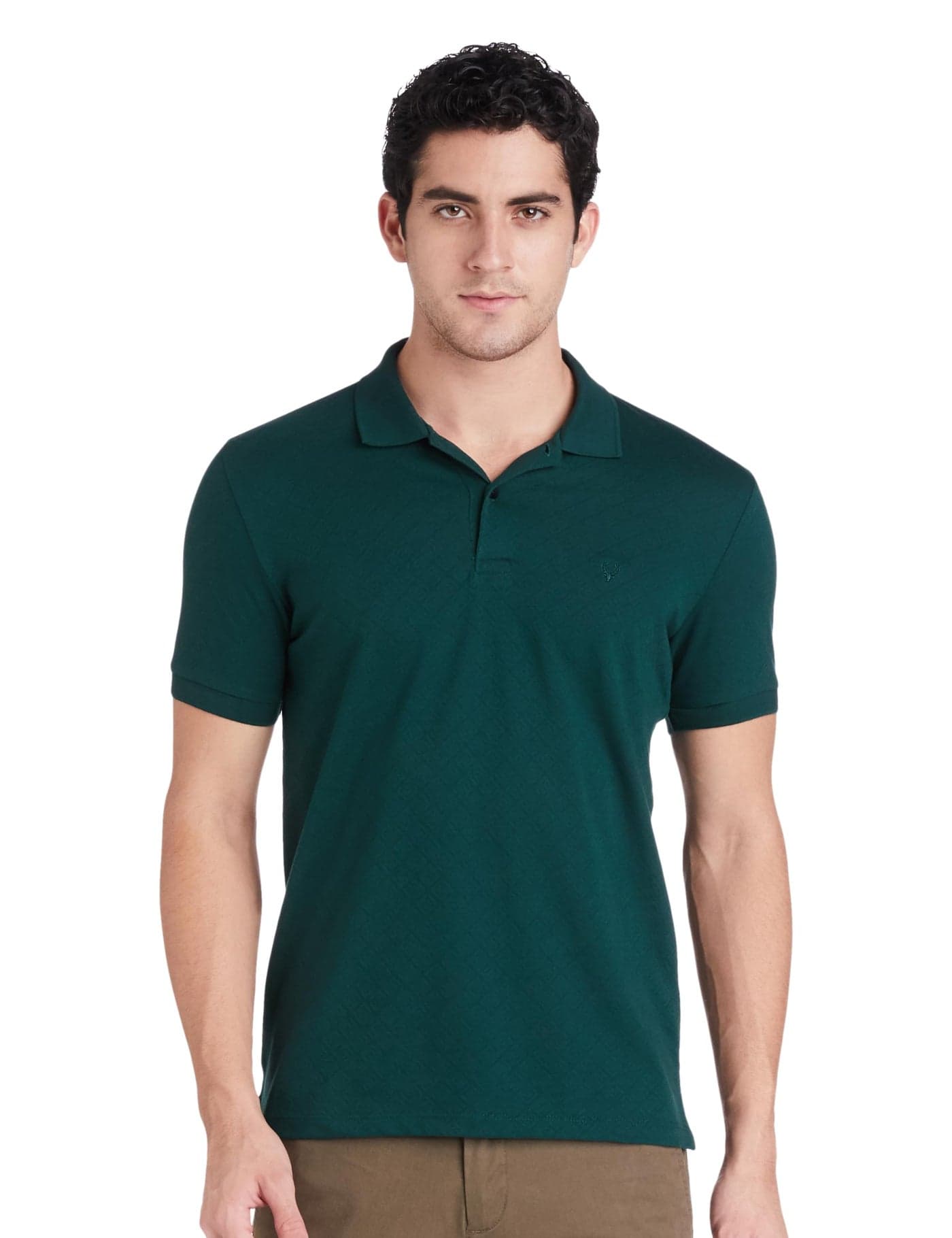 Allen Solly Mens Regular T Shirt Dark Green