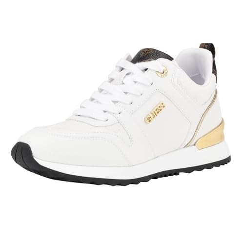 Guess Women's KADLIN Sneaker, White 140, 8