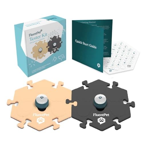 FluentPet Speak Up Tester Kit Set of 2 Dog Talking Buttons with PreInstalled Batteries 2 HexTiles Pet Buttons for Communication