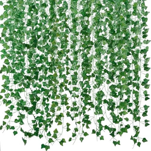 Freyalife Fake Vines for Room Decor(36Pack252Ft) Aesthetic Artificial Plant Ivy Leaves Hanging Greenery Garlands for Home Bedroom Wall Wedding Christmas Party Office patio Indoor, Outdoor Garden Decor