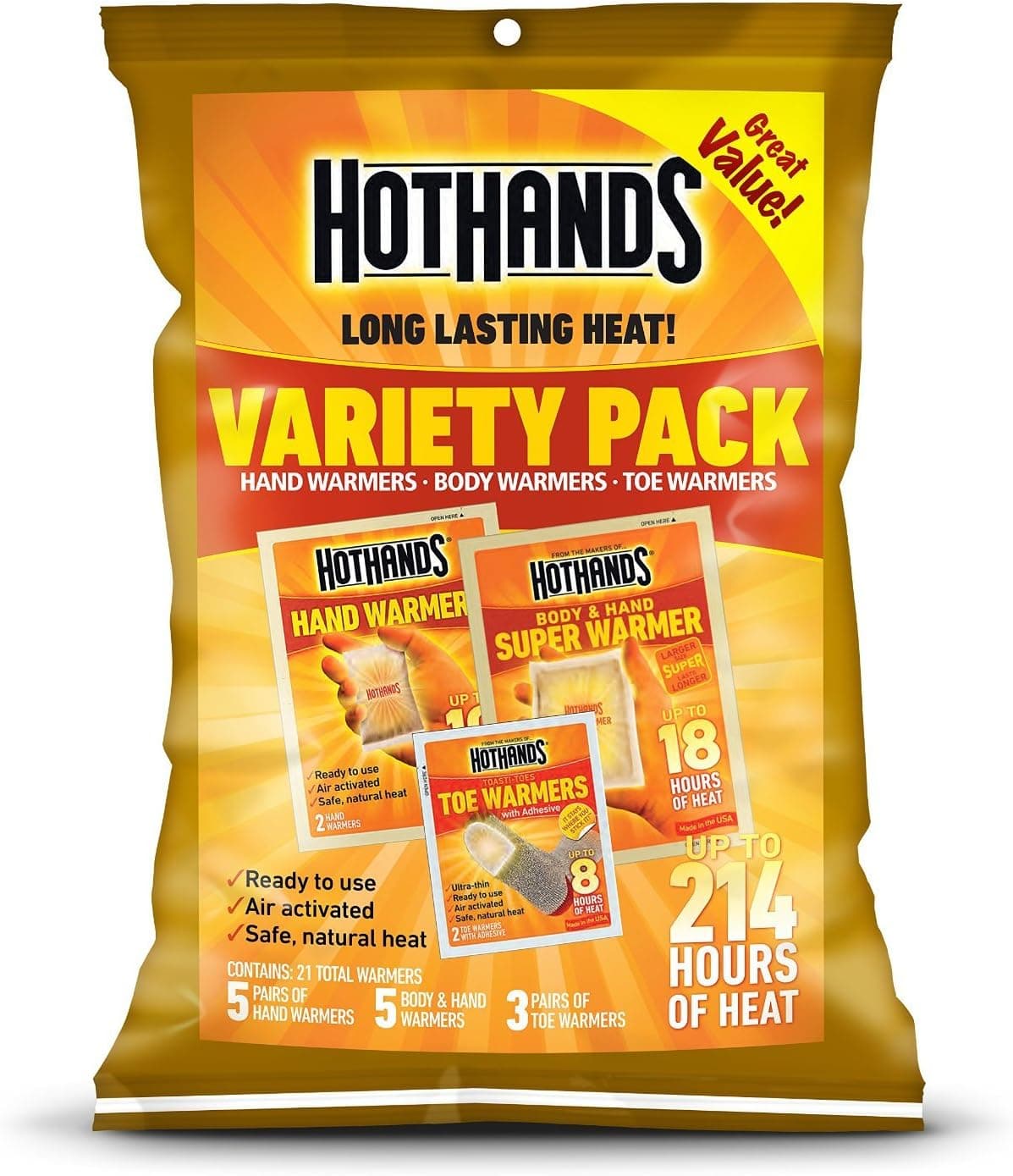 Hothands Heatmax Variety All New Economy Pkg Two Variety Packs