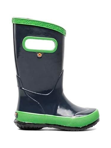 BOGS Kids Rainboot Solid Boot - Navy/Green - 13