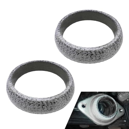2PCS Exhaust Manifold Gasket 236inch Sealed Exhaust Manifold Gasket Prevent Leaking Between Exhaust Pipe and Exhaust Manifold Replacement Donut Gasket 60MM
