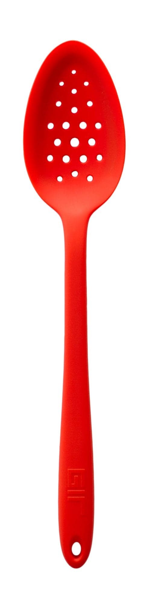 GIR Get It Right HeatResistant up to 425F Seamless Nonstick Perforated Kitchen Spoons for Mixing Cooking and Stirring Perforated 13 IN Red