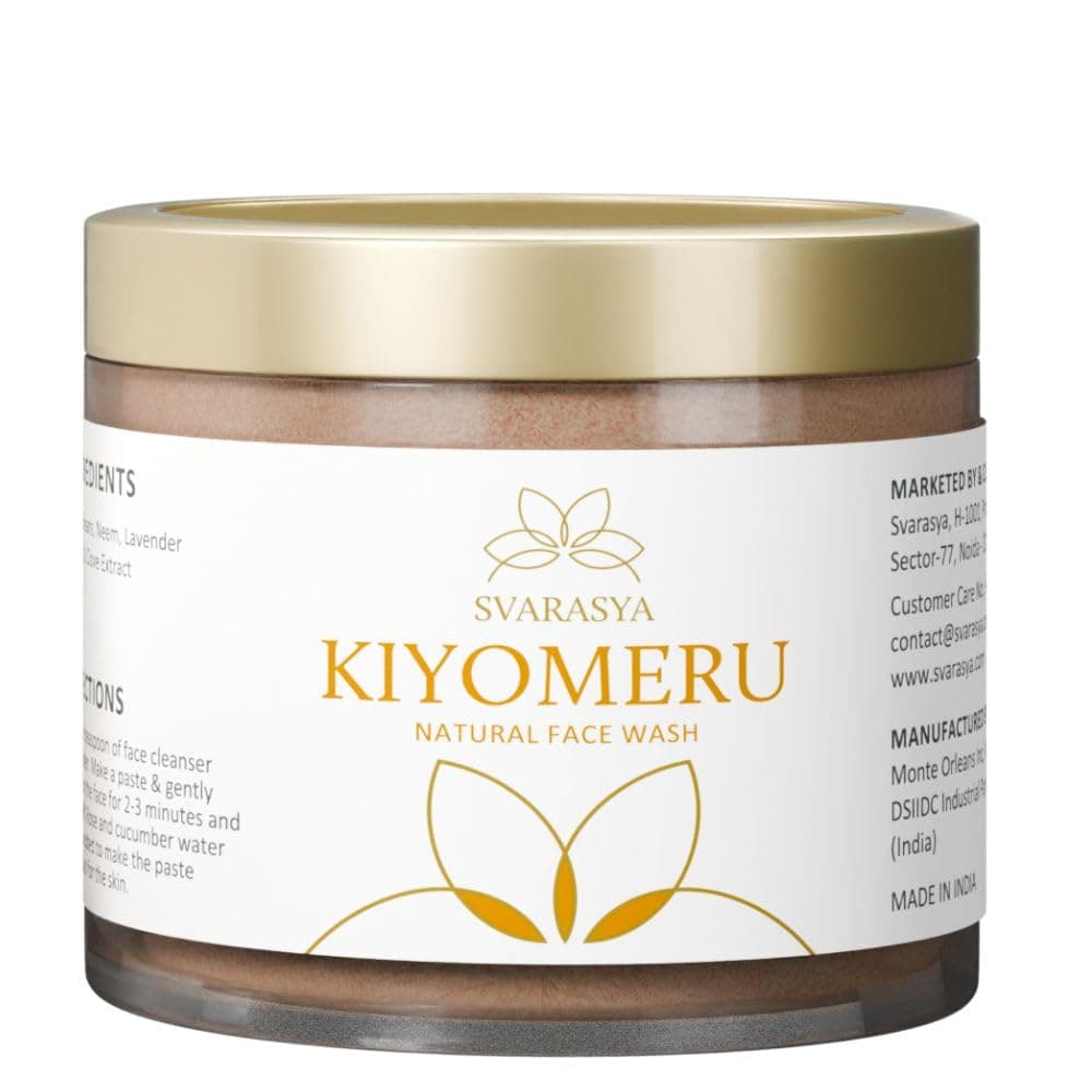 Svarasya Kiyomeru Natural Face Wash for sensitive skin The Ancient Natural Face Wash Chemical free Face wash for oily and dry skin Face wash for men and women Powder 100 Grams