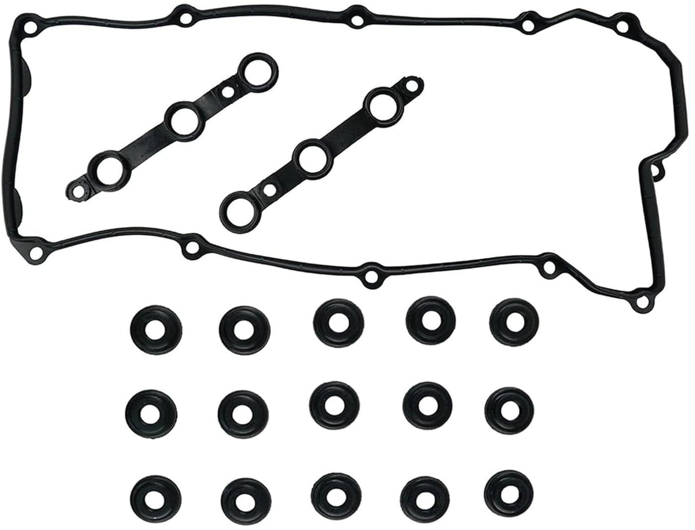 AUCERAMIC Valve Cover Gasket Set with Bolt Seals for BMW Models