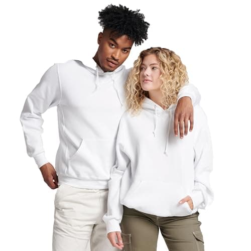 Russell Athletic Men's Dri Power Hooded Pullover Sweatshirt, White, XXX-Large