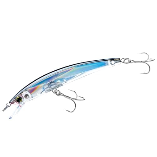 Yo-Zuri Crystal 3D Minnow Floating Lure, Silver Black, 3-1/2-Inch