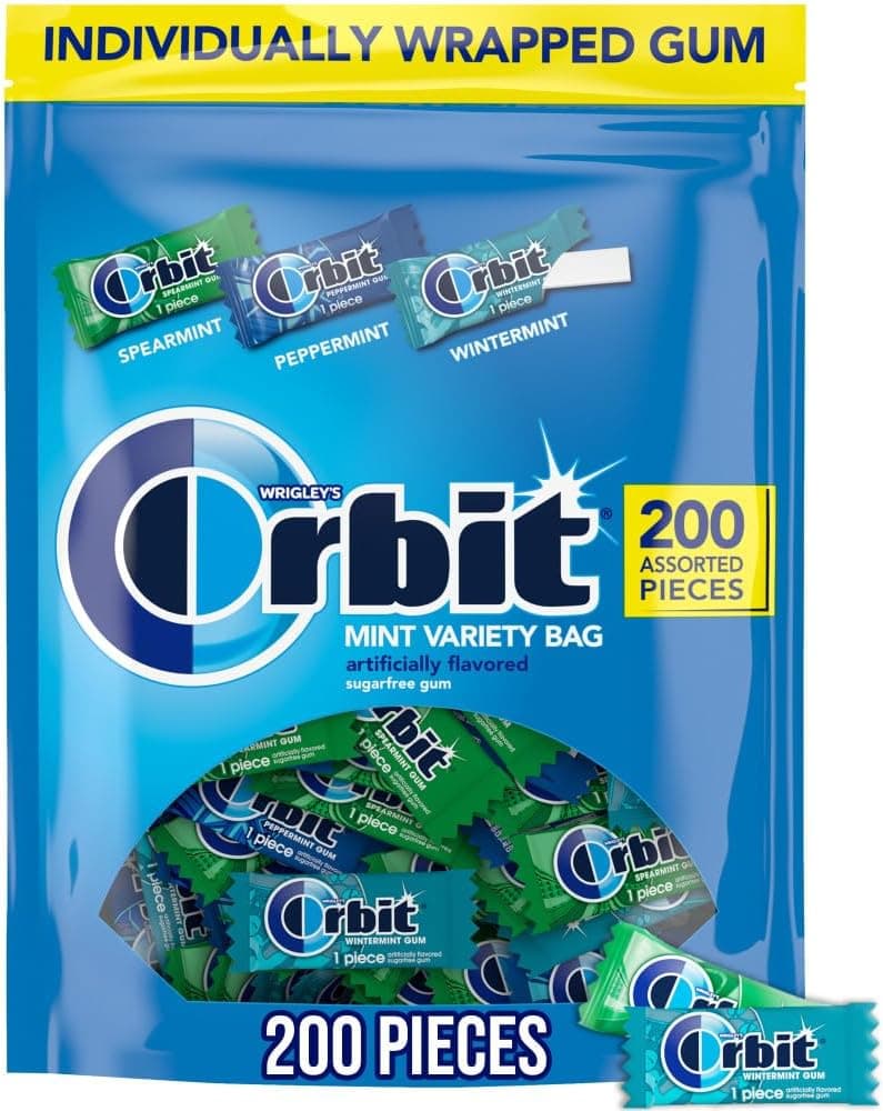 Orbit Assorted Mint Sugar Free Chewing Gum Pack