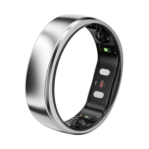 RingConn Gen 2 Air UltraThin AI Smart Ring 10Day Battery Life FitnessSleepStressHR Tracker for WomenMen No App Fee for Standard Features iOS Android Compatible Size 9 Galaxy Sliver