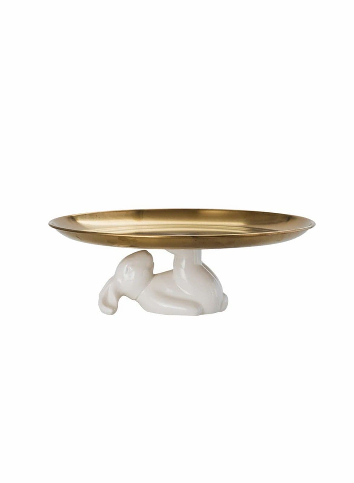 Ceramic Rabbit Plate,Bunny Cake Stand, Dish Cupcake Stand Decorative Dinner Plates for Snacks and Cookies Bunny Tray Sets Gift (Iron Plate Rabbit)