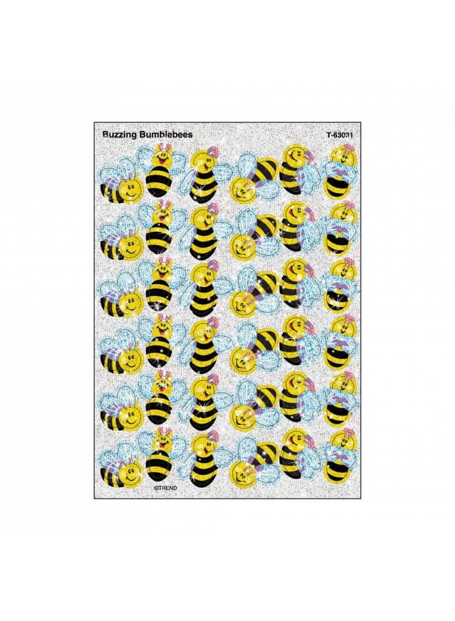 Trend, Inc. Buzzing Bumblebees Sparkle Stickers, 72 CT