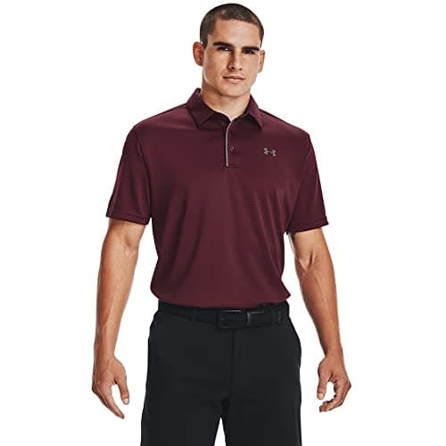 Under Armour Men's Tech Golf Polo , Maroon (609)/Graphite, Medium