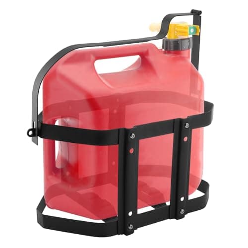 Racewill 5 Gallon Gas Can Holder, Metal Steel Fuel Container Mount Bracket Compatible with No-Spill Gas Can for Model 1450, 1460, 1456 and 1547