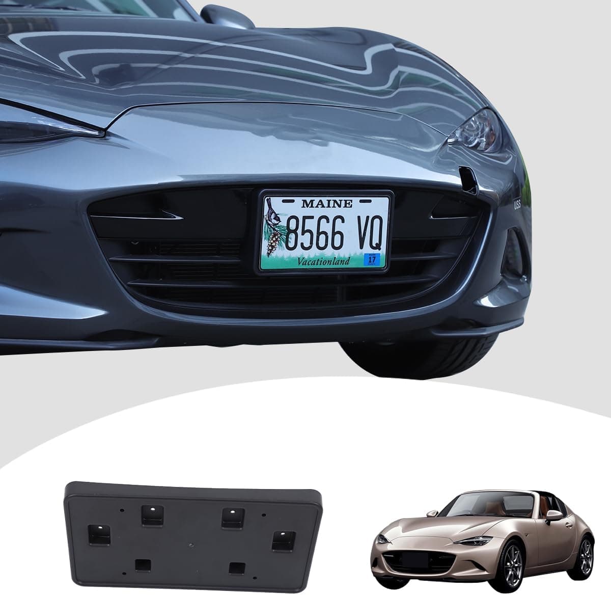 JONKOKO ABS Car Front License Plate Frame for Mazda MX-5 ND (2016-2025)