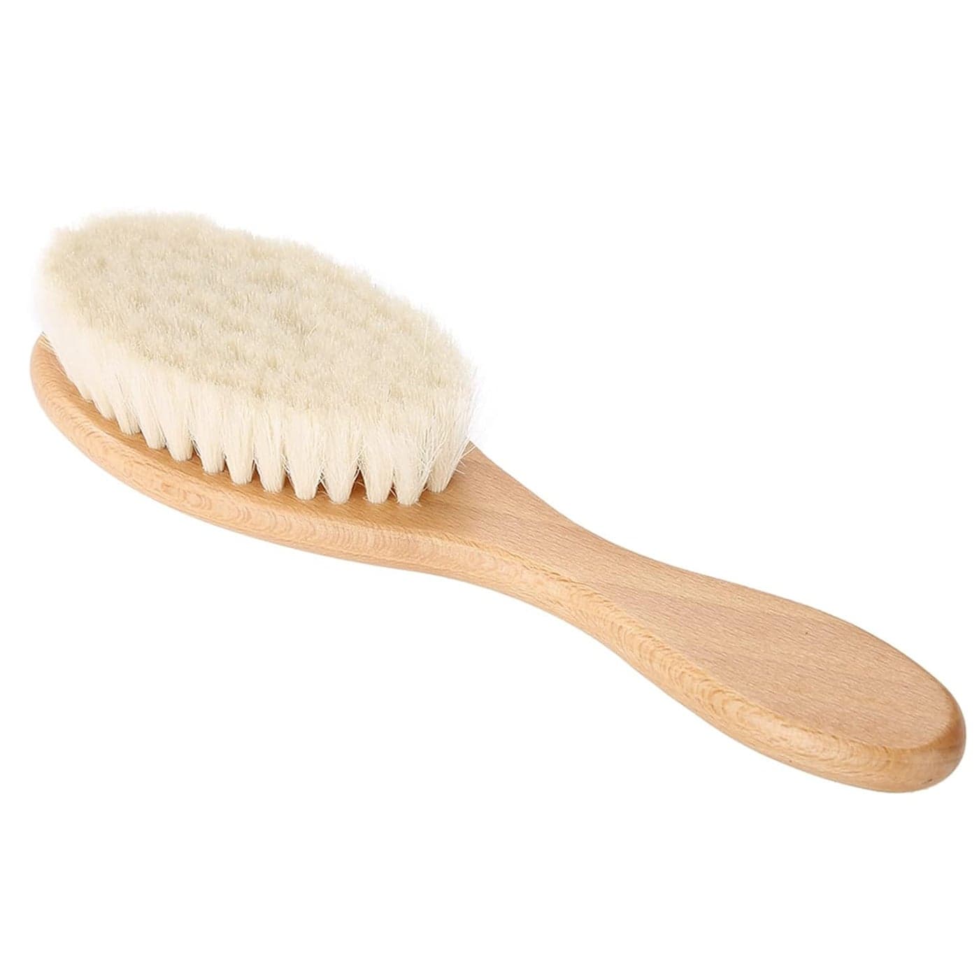 Hair Cleaning Brush Shine and Texture Hair Brush for Women Men Soft Brush with Wood Handle for Thin and Fine Hair Improve Growth