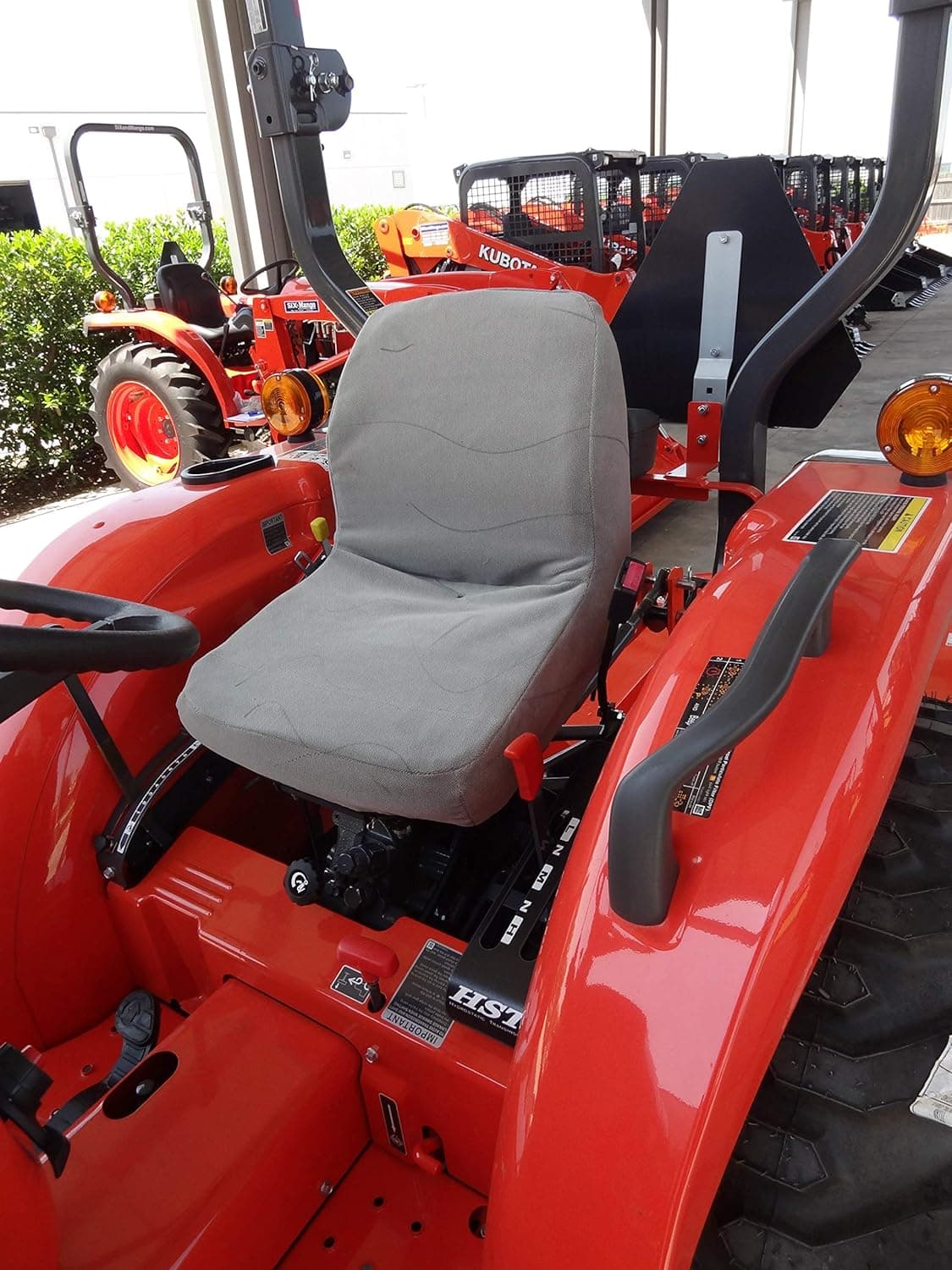 Durafit Seat Covers for Kubota Tractors L3301, L3901, L4701, L3302, L3902 (C8 Gray Endura)