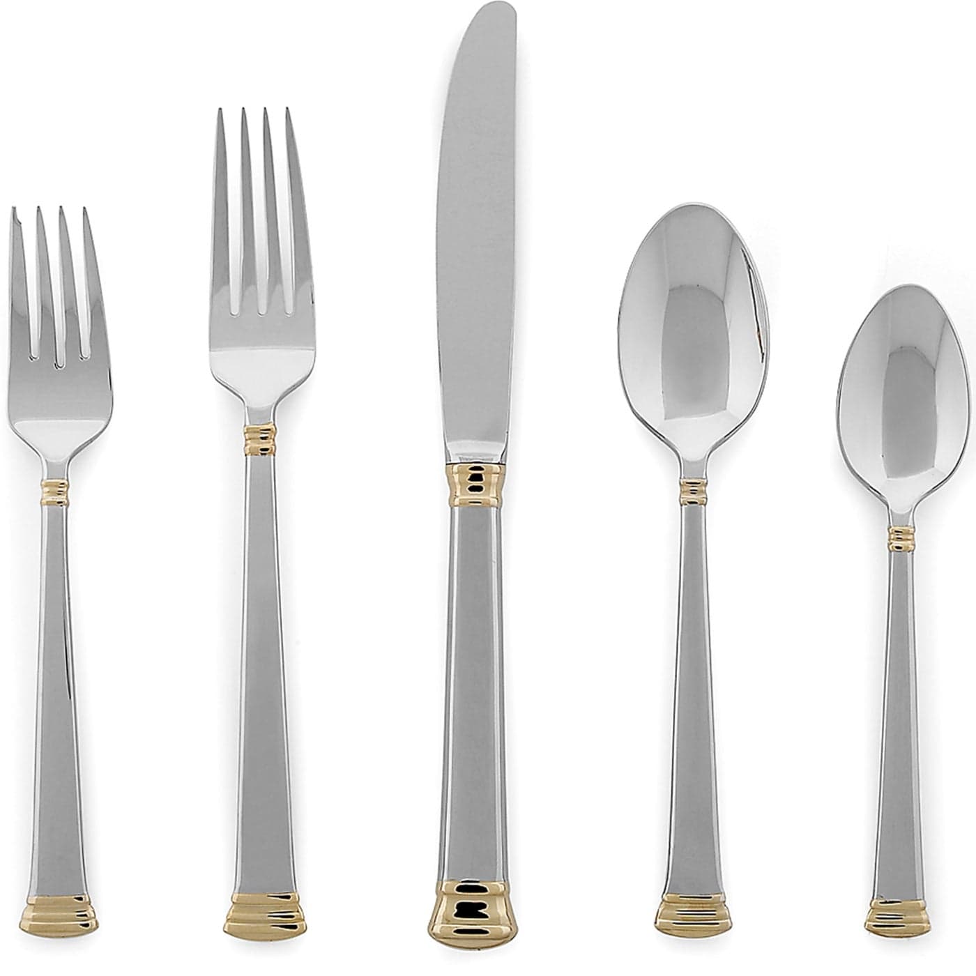 Lenox Eternal Gold Flatware 5Piece Place Setting Service for 1 Stainless