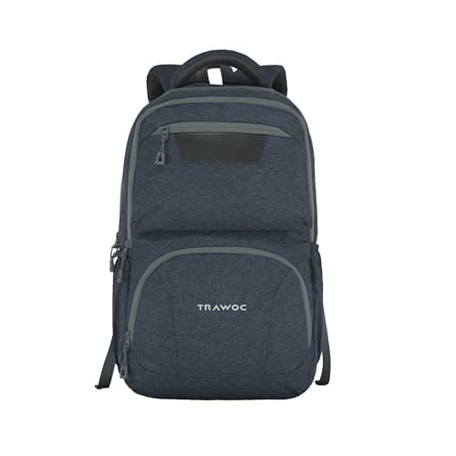 TRAWOC 30L Laptop Backpack TPB04 | Office & Travel Bag with 16-Inch Laptop Compartment, USB Charging Port & 3-Year Warranty -Ash teal
