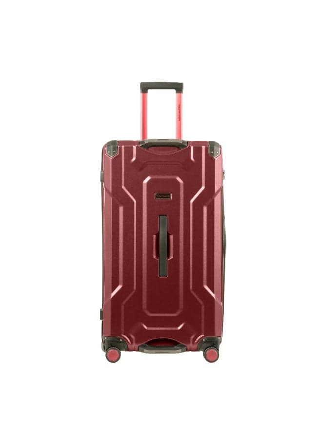 Tom Cruiser 24" Medium Trunk Case – 100% Polycarbonate Checked Travel Bag with TSA Lock & 2-Year Warranty – Red