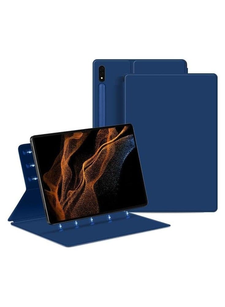 Compatible with Samsung Galaxy Tab S9 Plus case 12.4-inch ultra-thin smart magnetic case with pen slot leather case sleep wake function