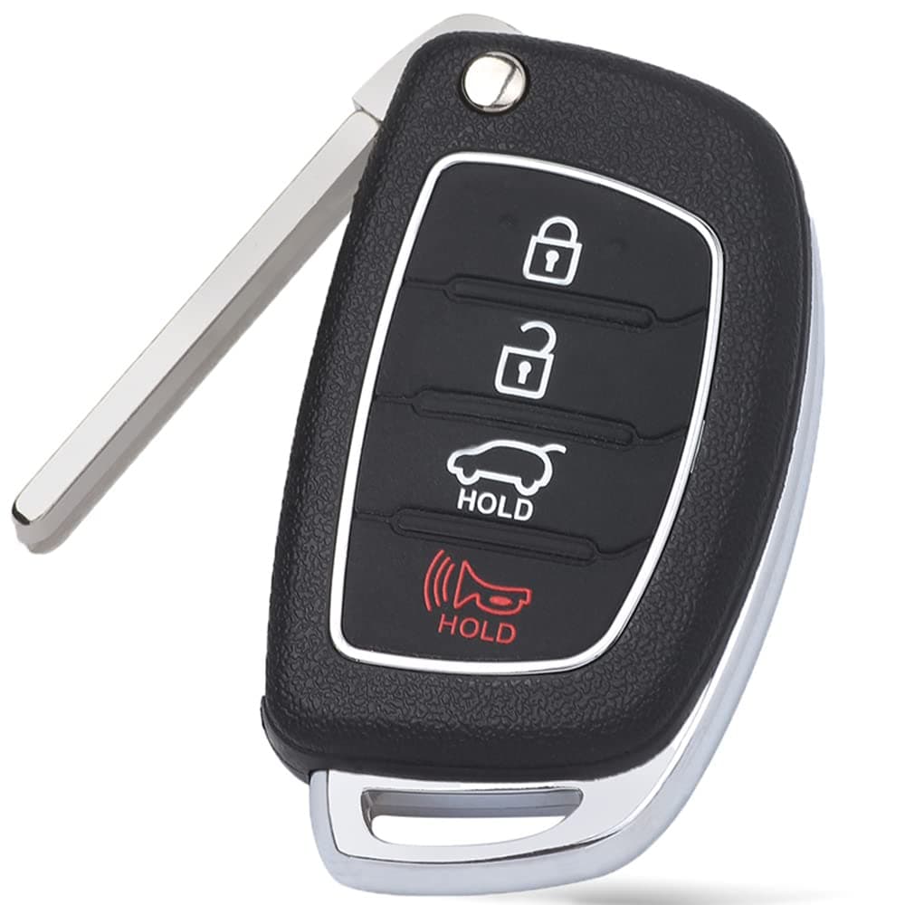 Keyecu Replacement Smart Key Fob 95430C1010 for Hyundai Sonata 2014 2015 2016 2017 FCC IDTQ8RKE4F16 Black