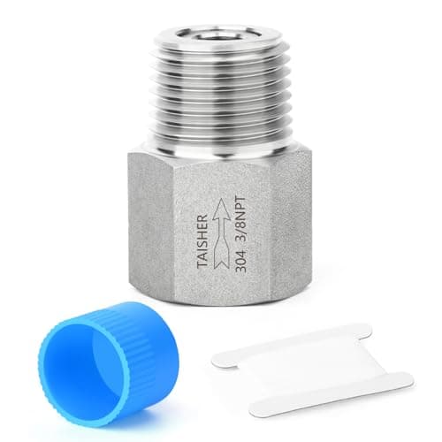 TAISHER 2PCS 304 Stainless Steel 38 NPT Male x 38 NPT Female Check ValveBackflow PreventionOne Way NonReturn Check Valve