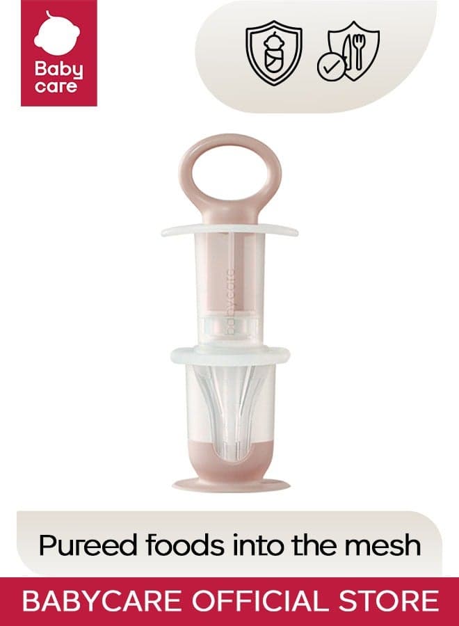 Babycare - Baby Medicine Feeder, Pink, BPA-Free, Soft Silicone Tip, Easy to Use, Non-Toxic, Accurate Dosing, Safe for Infants, Leak-Proof, Teething Relief Feeder, Pediatric Approved