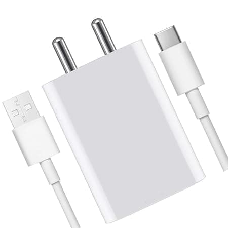 Original 80W Charger for Vivo V25 Pro,21e 5G, V21, V21 Pro, Y73, 21 5G, V20 Pro, V20, V19, Y35 5G, 23e, V25e, Y35, V25 5G with Type C Cable White (TEN30)